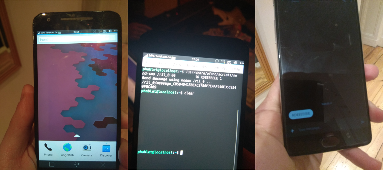 Sending SMS with Plasma Mobile