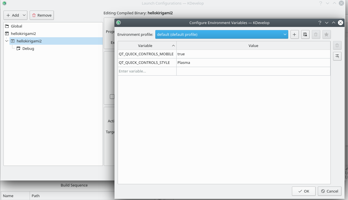 Set environment variables