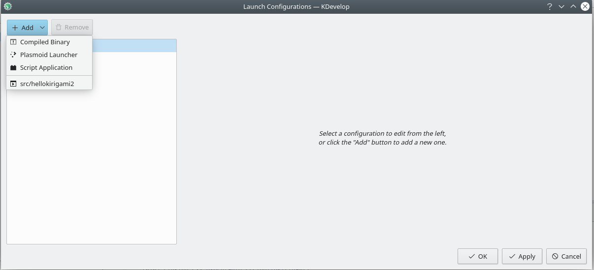 Configure launch